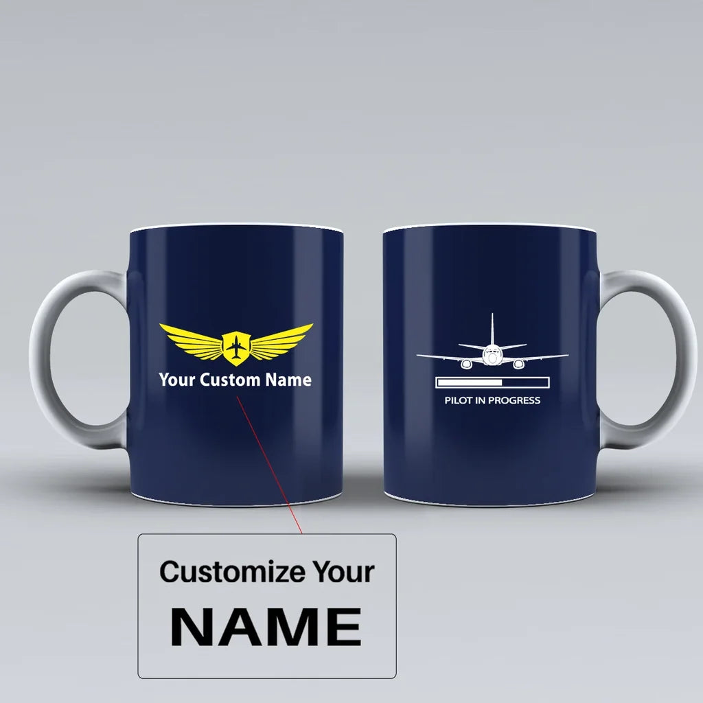Customisable Pilot In Progress Mug - view 5