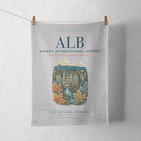 Thumbnail for Albany International Airport (ALB) design on light gray towel