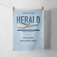 Thumbnail for Handley Page HPR.7 Dart Herald design on light blue towel