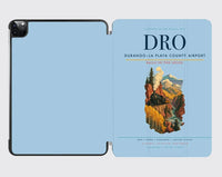 Thumbnail for Durango–La Plata County Airport (DRO) design on light blue ipad tablet case