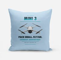 Thumbnail for DJI Mini 3 design on light blue pillow