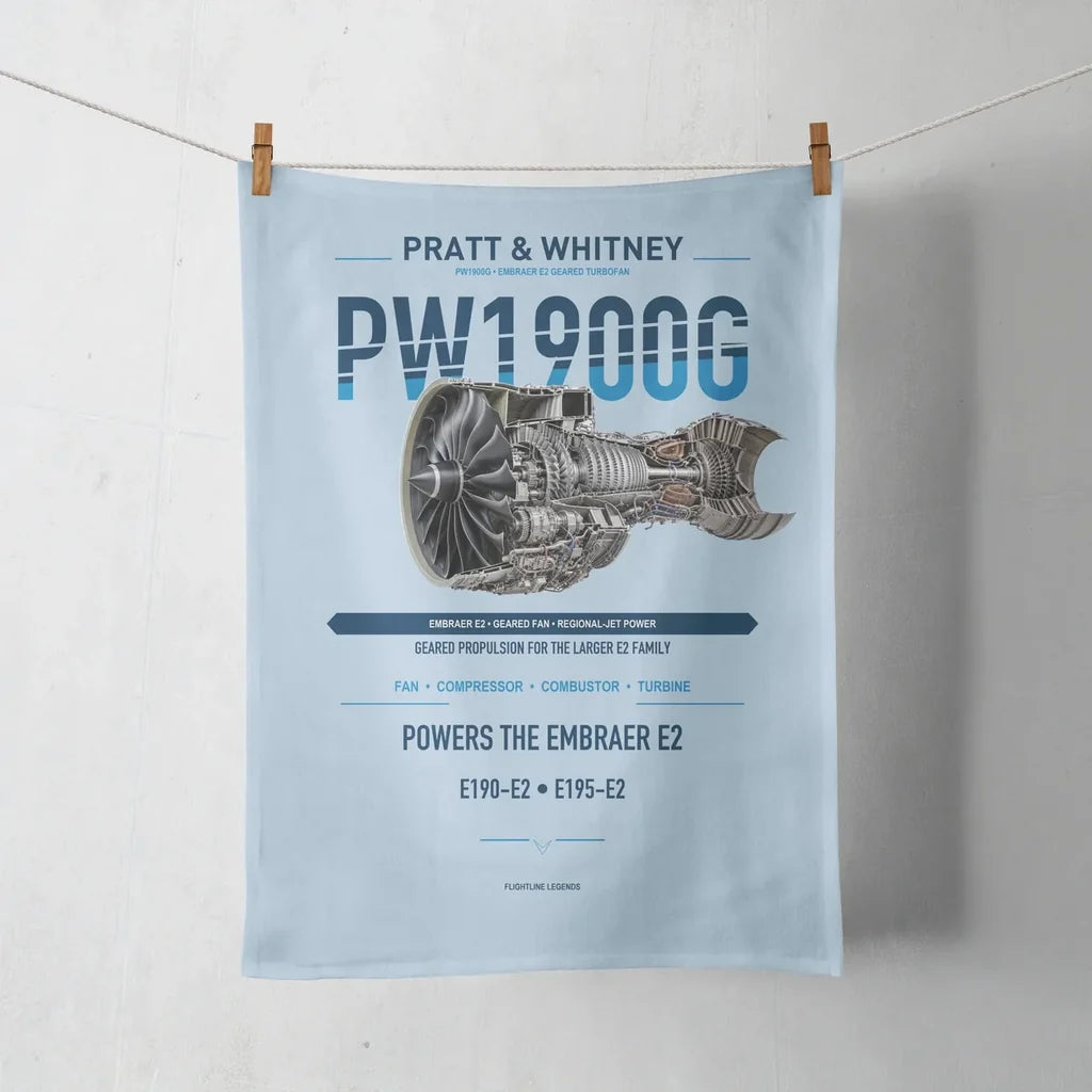 PW1900G design on light blue towel