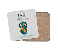 Thumbnail for Jacksonville International Airport (JAX) design on light gray 1 piece coaster