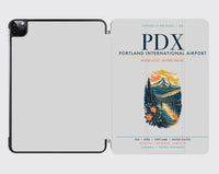 Thumbnail for Portland International Airport (PDX) design on light gray ipad tablet case