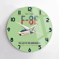 Thumbnail for F-8E Crusader design on light green no frame wall clock