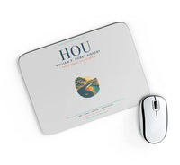 Thumbnail for William P. Hobby Airport (HOU) design on light gray rectangle mouse pad