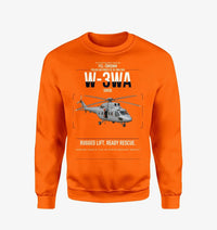 Thumbnail for PZL-Świdnik W-3WA Sokół design on orange sweatshirt