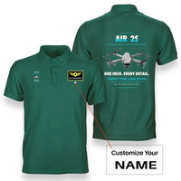 Thumbnail for DJI Air 2S design on green polo with custom name badge
