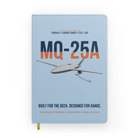 Thumbnail for MQ-25A STINGRAY design on light blue notebook