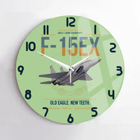 Thumbnail for F-15EX Eagle II design on light green no frame wall clock