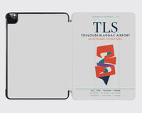 Thumbnail for Toulouse-Blagnac Airport (TLS) design on light gray ipad tablet case
