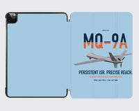 Thumbnail for MQ-9A Reaper design on light blue ipad tablet case