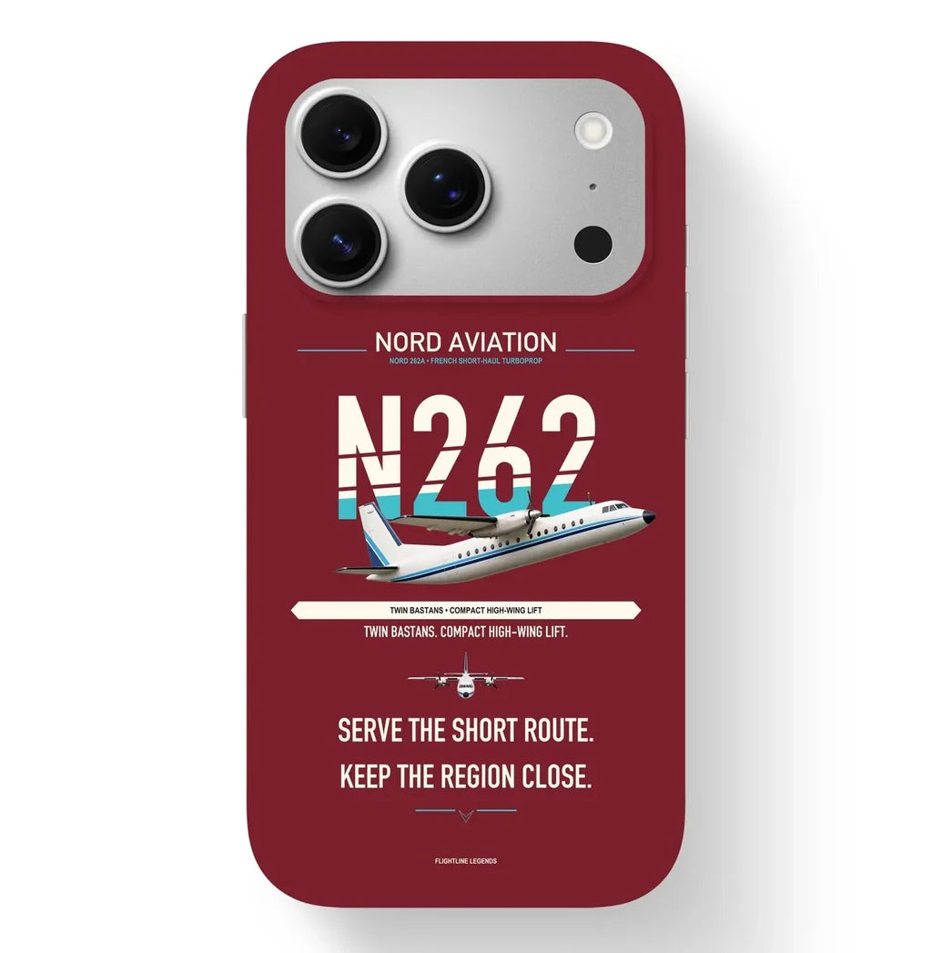 Nord 262A Case design on dark red iphone case