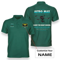 Thumbnail for Freefly Astro Max design on green polo with custom name badge