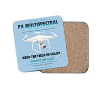 Thumbnail for DJI P4 Multispectral design on light blue 1 piece coaster