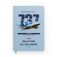 Thumbnail for Boeing 737 MAX 7 design on light blue notebook
