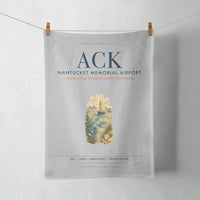Thumbnail for Nantucket Memorial Airport (ACK) design on light gray towel