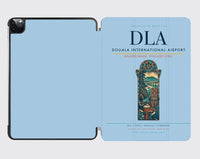 Thumbnail for Douala International Airport (DLA) design on light blue ipad tablet case