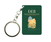 Thumbnail for Debrecen International Airport (DEB) design on dark green key chain