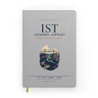 Thumbnail for Istanbul Airport (IST) design on light gray notebook