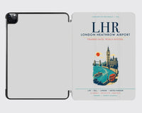 Thumbnail for London Heathrow Airport (LHR) design on light gray ipad tablet case