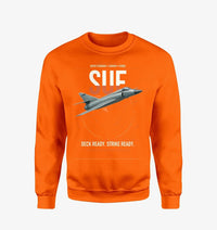 Thumbnail for Dassault Super Étendard design on orange sweatshirt