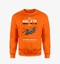 Thumbnail for Boeing MH-47G Chinook design on orange sweatshirt