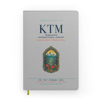 Thumbnail for Tribhuvan International Airport Kathmandu (KTM) design on light gray notebook
