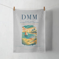 Thumbnail for King Fahd International Airport (DMM) design on light gray towel