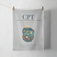 Thumbnail for Cape Town International Airport (CPT) design on light gray towel