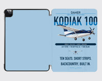 Thumbnail for Daher Kodiak 100 Series III design on light blue ipad tablet case