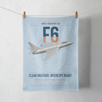 Thumbnail for Hawker Hunter F6 design on light blue towel