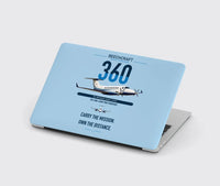 Thumbnail for Beechcraft King Air 360 design on light blue MacBook case