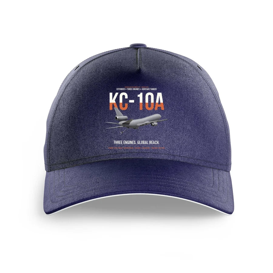 KC-10A EXTENDER design on dark blue printed hat