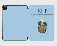 Thumbnail for El Paso International Airport (ELP) design on light blue ipad tablet case