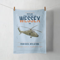 Thumbnail for Westland Wessex HU5 design on light blue towel