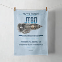 Thumbnail for JT8D design on light blue towel