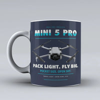 Thumbnail for Mini 5 Pro Mug design on dark blue dji
