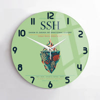 Thumbnail for Sharm El Sheikh International Airport (SSH) design on light green no frame wall clock