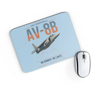 Thumbnail for AV-8B Harrier II design on light blue rectangle mouse pad