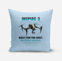 Thumbnail for DJI Inspire 2 design on light blue pillow