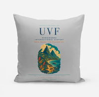 Thumbnail for Hewanorra International Airport (UVF) design on light gray pillow