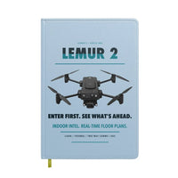 Thumbnail for BRINC LEMUR 2 design on light blue notebook