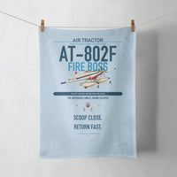 Thumbnail for Air Tractor AT-802F Fire Boss design on light blue towel
