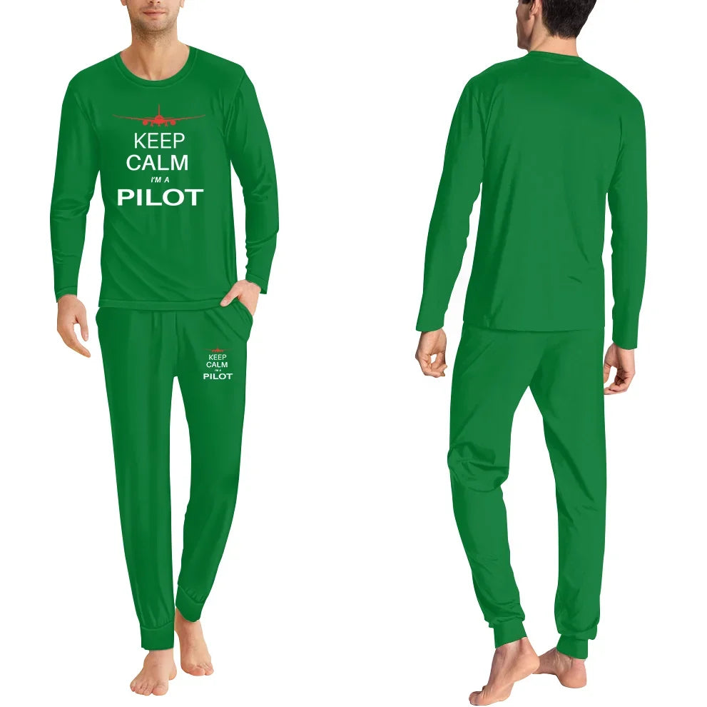 Pilot (777 Silhouette) men pajamas - Green
