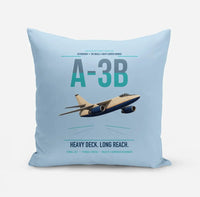 Thumbnail for A-3B Skywarrior design on light blue pillow