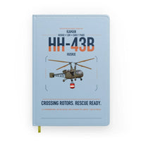 Thumbnail for Kaman HH-43B Huskie design on light blue notebook