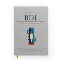 Thumbnail for Bradley International Airport (BDL) design on light gray notebook