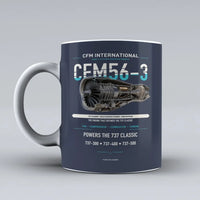 Thumbnail for Mug design on dark blue cfm56 3