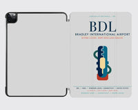 Thumbnail for Bradley International Airport (BDL) design on light gray ipad tablet case